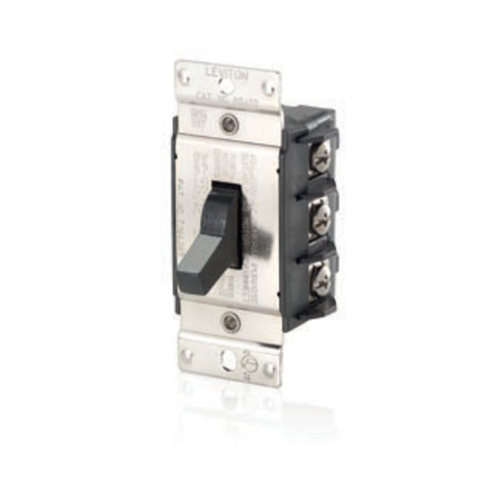 ARRANCADOR MANUAL DE PALANCA TRIPOLAR 40A/600V. 3F NEGRO MS403-0DS LEVITON