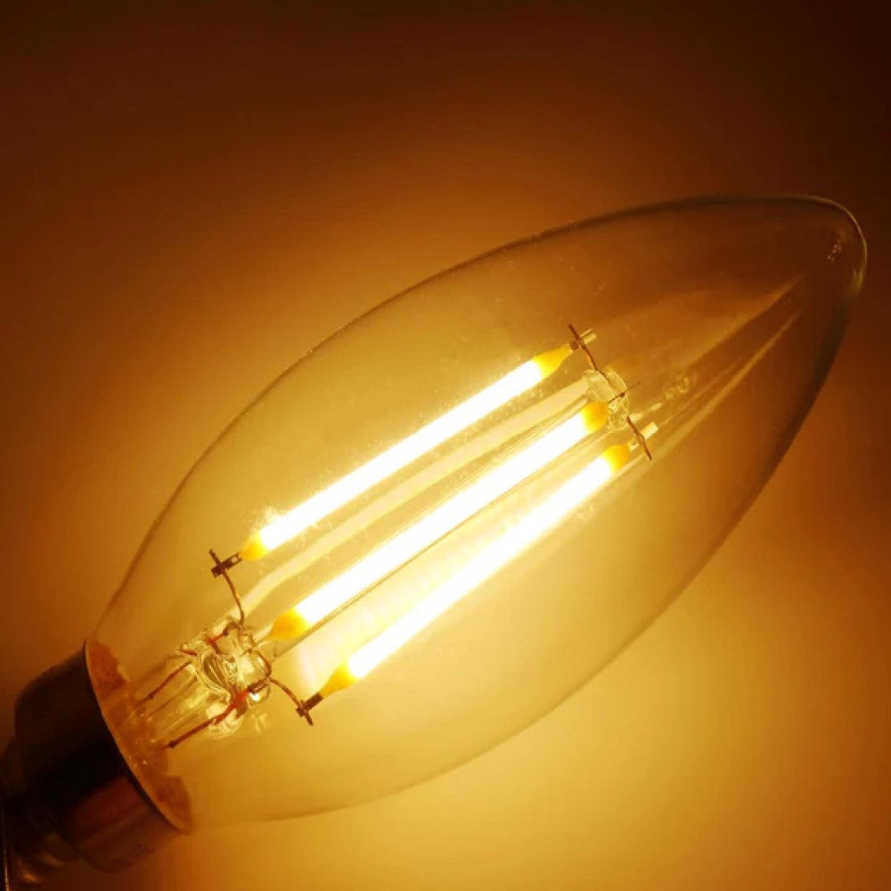 FOCO VELA LED 4W/127V. E12 6500K LUZ DE DIA*** HAE ***