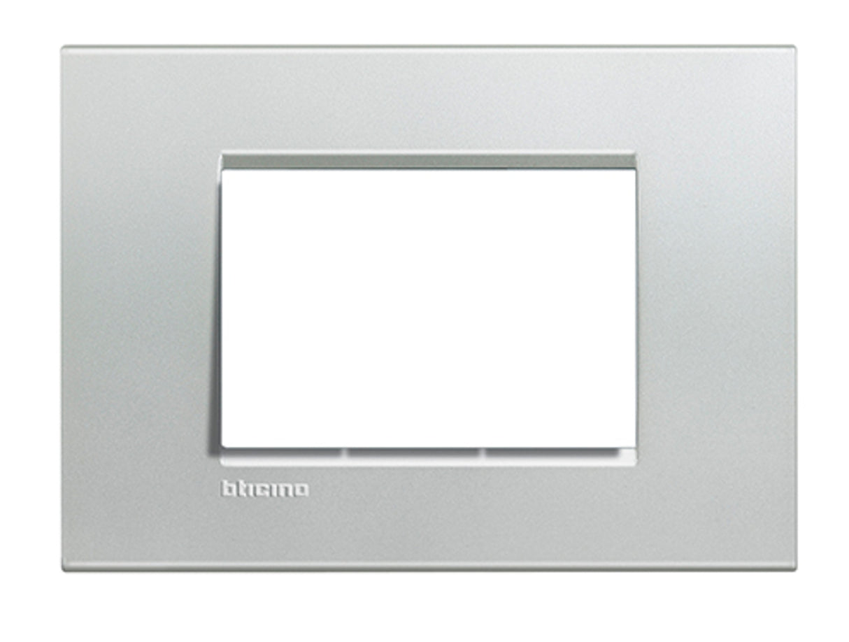 PLACA RECTANGULAR COLOR PLATA 3 MOD. LNA4803AG LIVING Y LIGHT