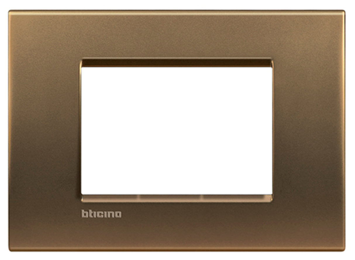 PLACA RECTANGULAR COLOR BRONCE 3 MOD. LNA4803BZ LIVING Y LIGHT