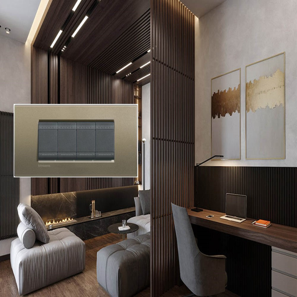 PLACA RECTANGULAR COLOR SQUARE 4 MOD. LNA4804SQ LIVING Y LIGHT