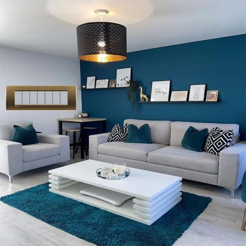 PLACA RECTANGULAR COLOR BRONCE 7 MOD. LNA4807BZ LIVING Y LIGHT