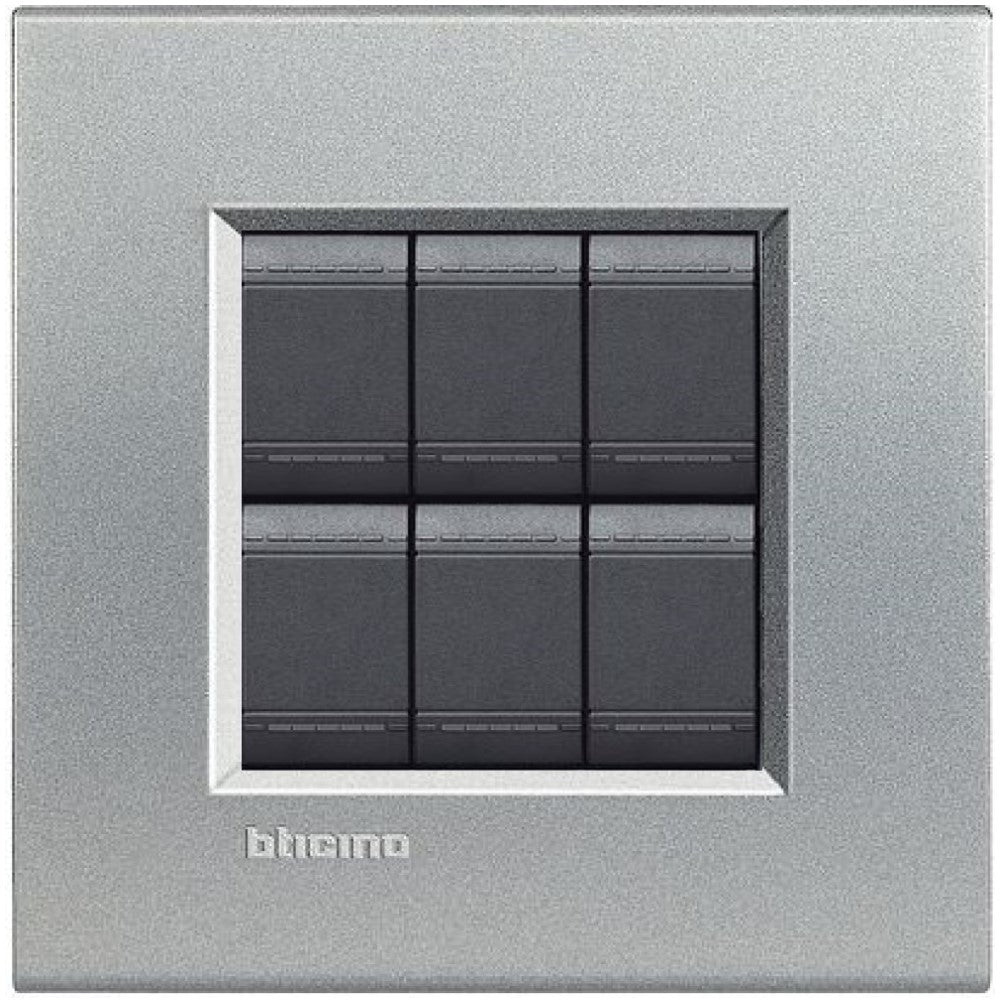 PLACA RECTANGULAR COLOR TECH 3+3 MOD. LNA4826TE LIVING Y LIGHT