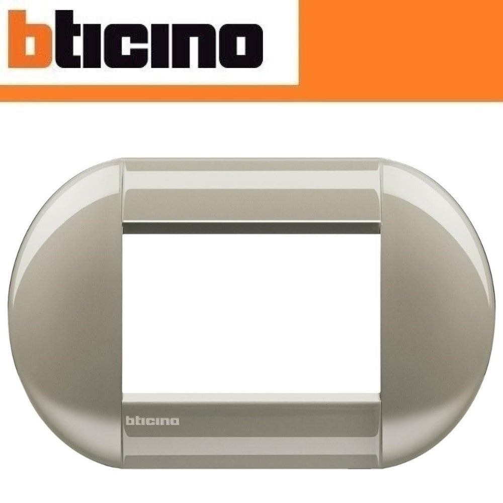 PLACA ELIPTICA COLOR TITANIO 3 MOD. LNB4803TC LIVING Y LIGHT