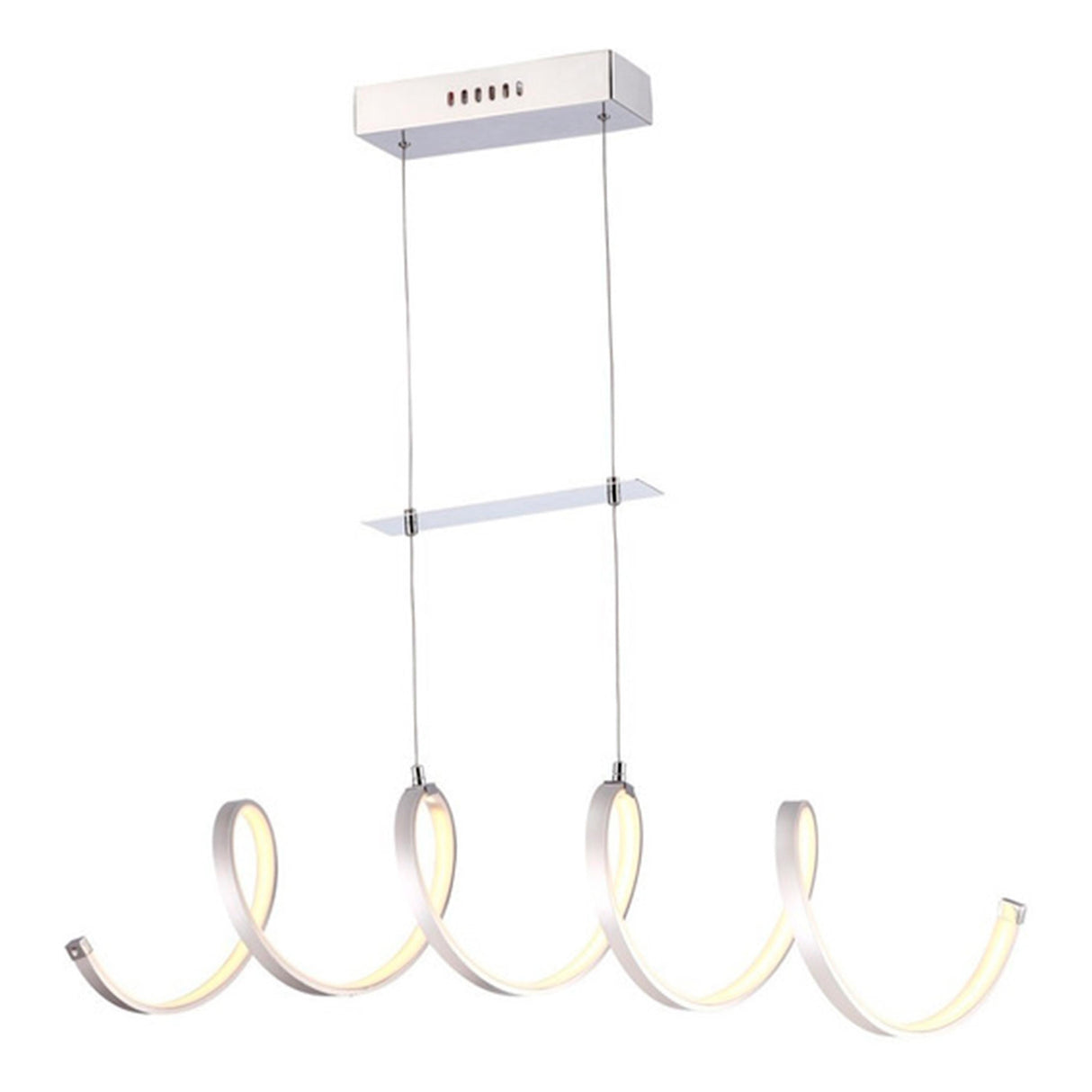 LUMINARIO LED COLGANTE PARA TECHO FRMA ESPIRAL 102CM 48W 3000K IRC80 IP20 100-240V APERTURA 180 IMCLUYE DRIVER MCA LUZIRE