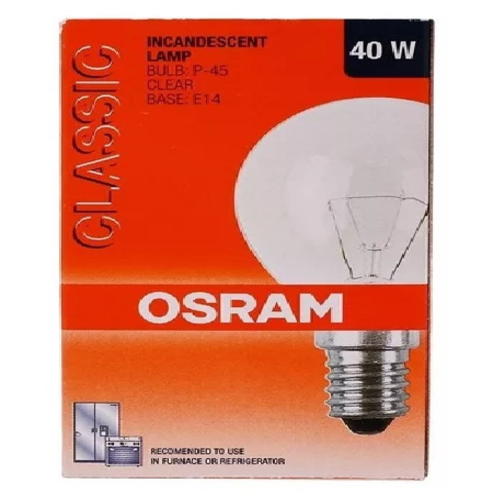 FOCO BOLA 40W. P45 E14 CLARO 81582 DECORATIVO OSRAM