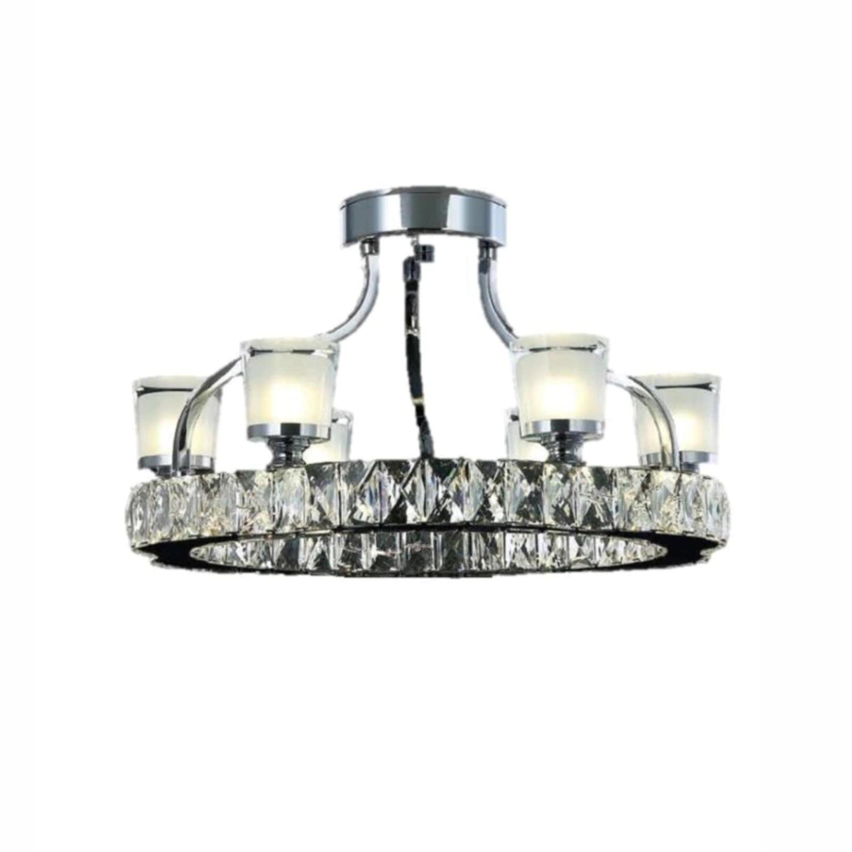 CANDIL CRISTAL LEDS 128W 3 CAMBIOS DE LUZ C/CONTROL