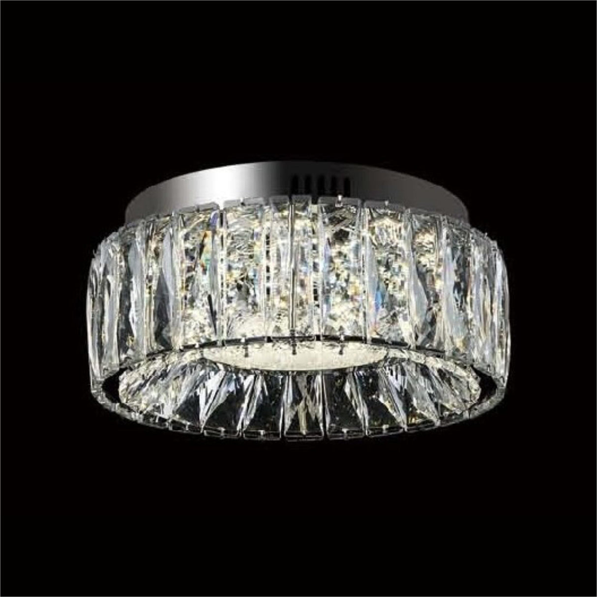 PLAFON DE CRISTAL CHICO LED 80W 3 CAMBIOS DE LUZ C/CONTROL