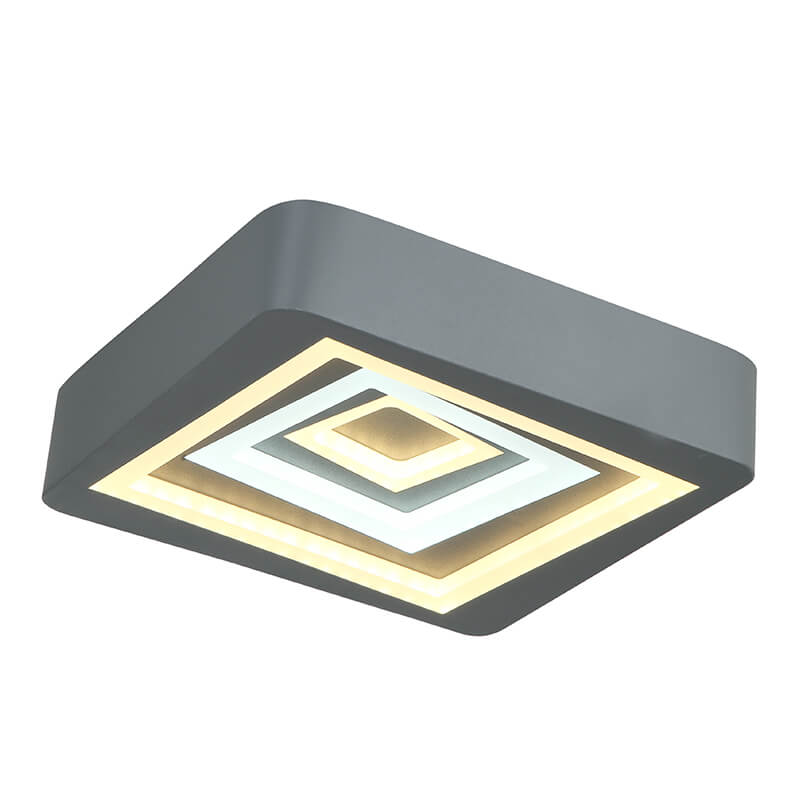 PLAFON LED CUADRADO GRIS 30W C/3 CAMBIOS DE LUZ