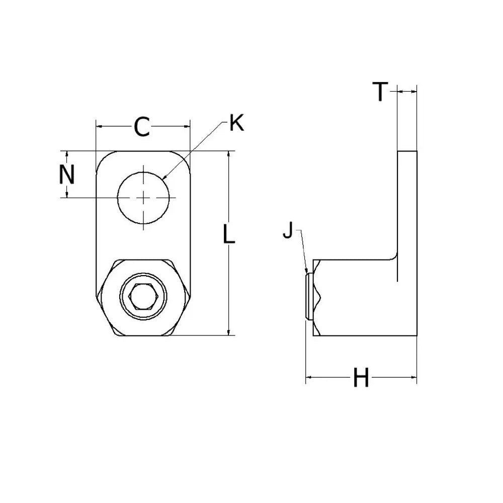 ZAPATA TERMINAL 1 BARRENO 14SOL-4TRE *** OFRECER KA4C O PNL-4-C ***