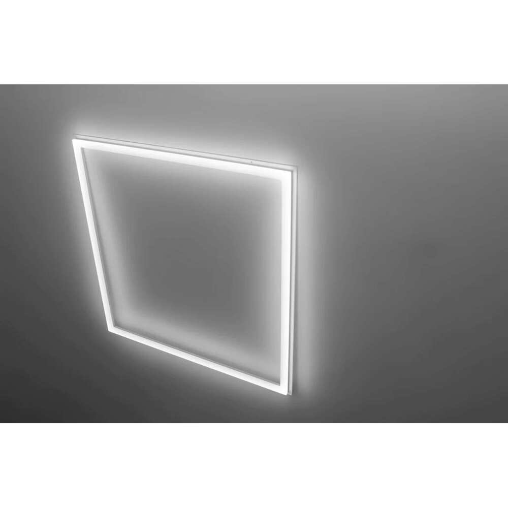 LUMINARIO T/MARCO EMP. O COLGAR LED 48W/85-265VCA. BCO. ALUM. PANEL PLAFON RETICULAR IP20 MARCO606048WW