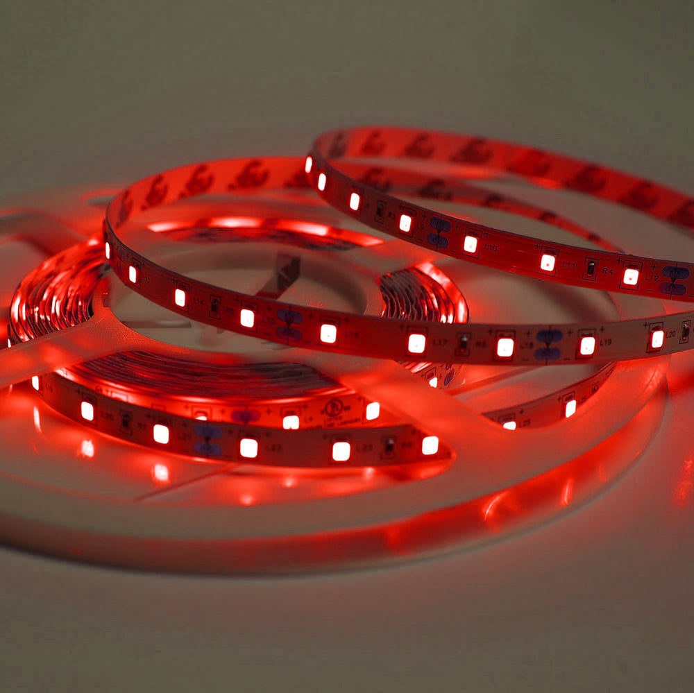 TIRA FLEXIBLE LED 3528 SMD 12V. INTERIOR ROJO 5 MTS