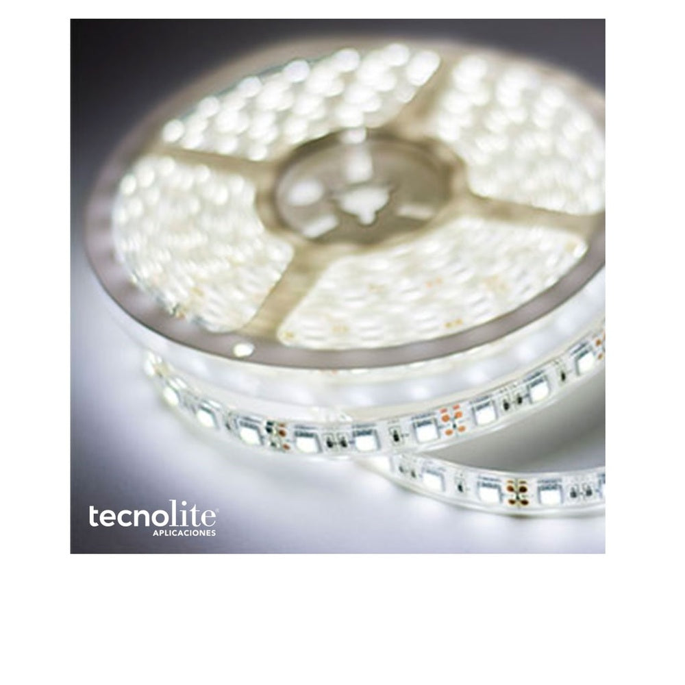 TIRA FLEXIBLE LEDS C/RECUBRIMIENTO VINIL 5M. 12V. IP68 LUZ DE DIA