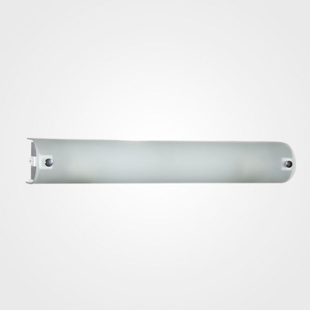 LUMINARIO DE PARED ARBOTANTE LAMINA DE ACERO VIDRIO MATE LATERALES CROMO LED INTEGRADO 3X5W 1270LM 6000K 8 X 45 CM
