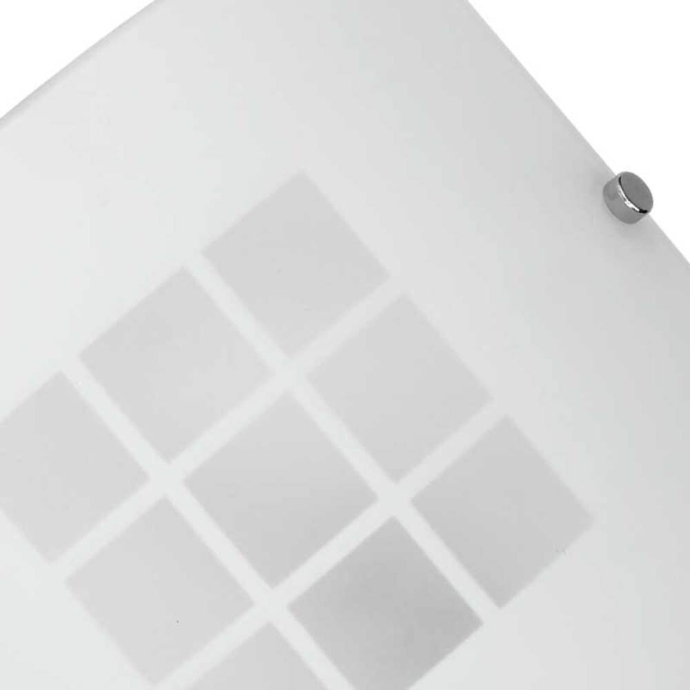 ARBOTANTE .CUERPO EN LAMINA VIDRIO MATE DECORADO 1X E26 TERMINADO CROMO MCA MAXXI