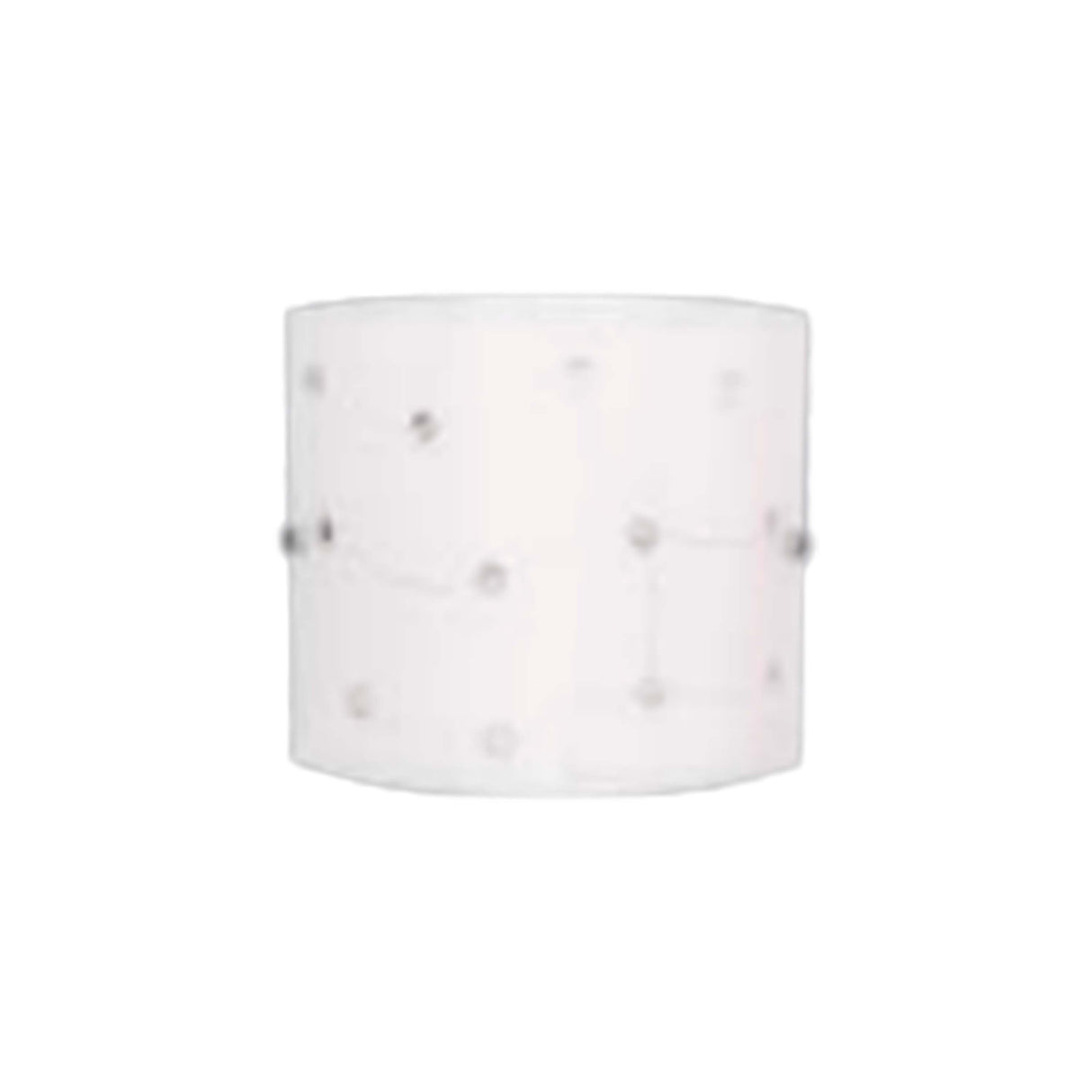 LUMINARIO DE PARED ARBOTANTE LED INTEGRADO 5W 600LM LAMINA DE ACERO VIDRIO MATE DECORADO CON INCRUSTACIONES USO INTERIOR