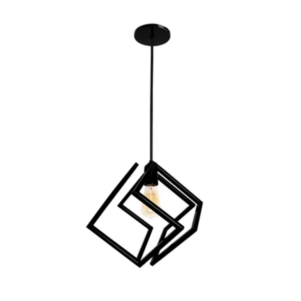 LUMINARIO COLGANTE CAMPANA METALICA COLOR NEGRO BASE METALICA Y CABLE EN COLOR NEGRO USO INTERIOR NO INCLUYE LAMPARA