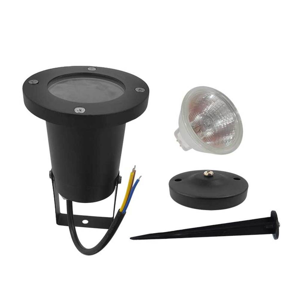 ESTACA PARA EXTERIOR MR16  MR16 50W COLOR NEGRO MAXXI