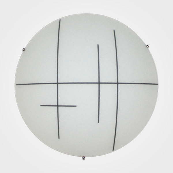 PLAFON DECORATIVO CRISTAL 2X60W. MX-PF7007