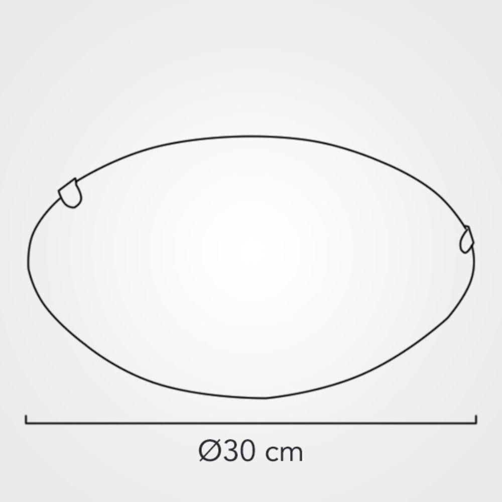 LUMINARIO TECHO PLAFON LAMINA ACERO+VIDRIO CRAQUELADO LED INT. 18W-1500LM 30CMS