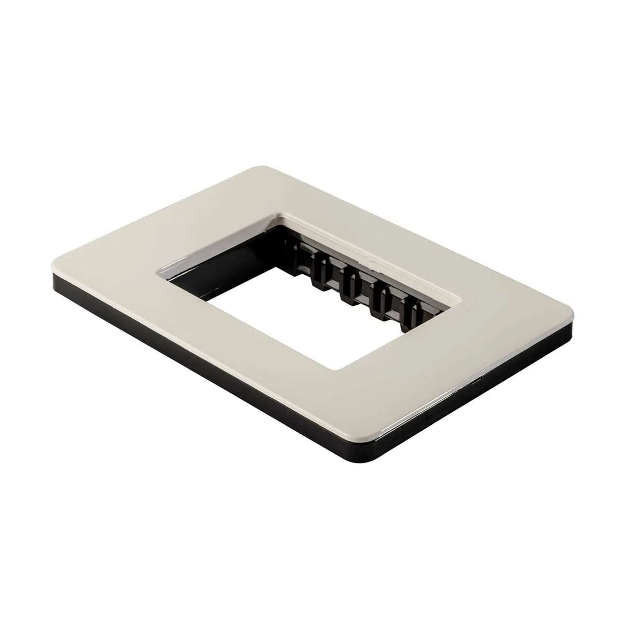 PLACA ESTEVEZ UNNO 3 MÓDULOS BLANCO CHASIS NEGRO