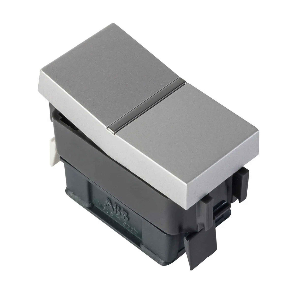 APAGADOR SENCILLO ESTEVEZ ZENIT 1 MÓDULO PLATA