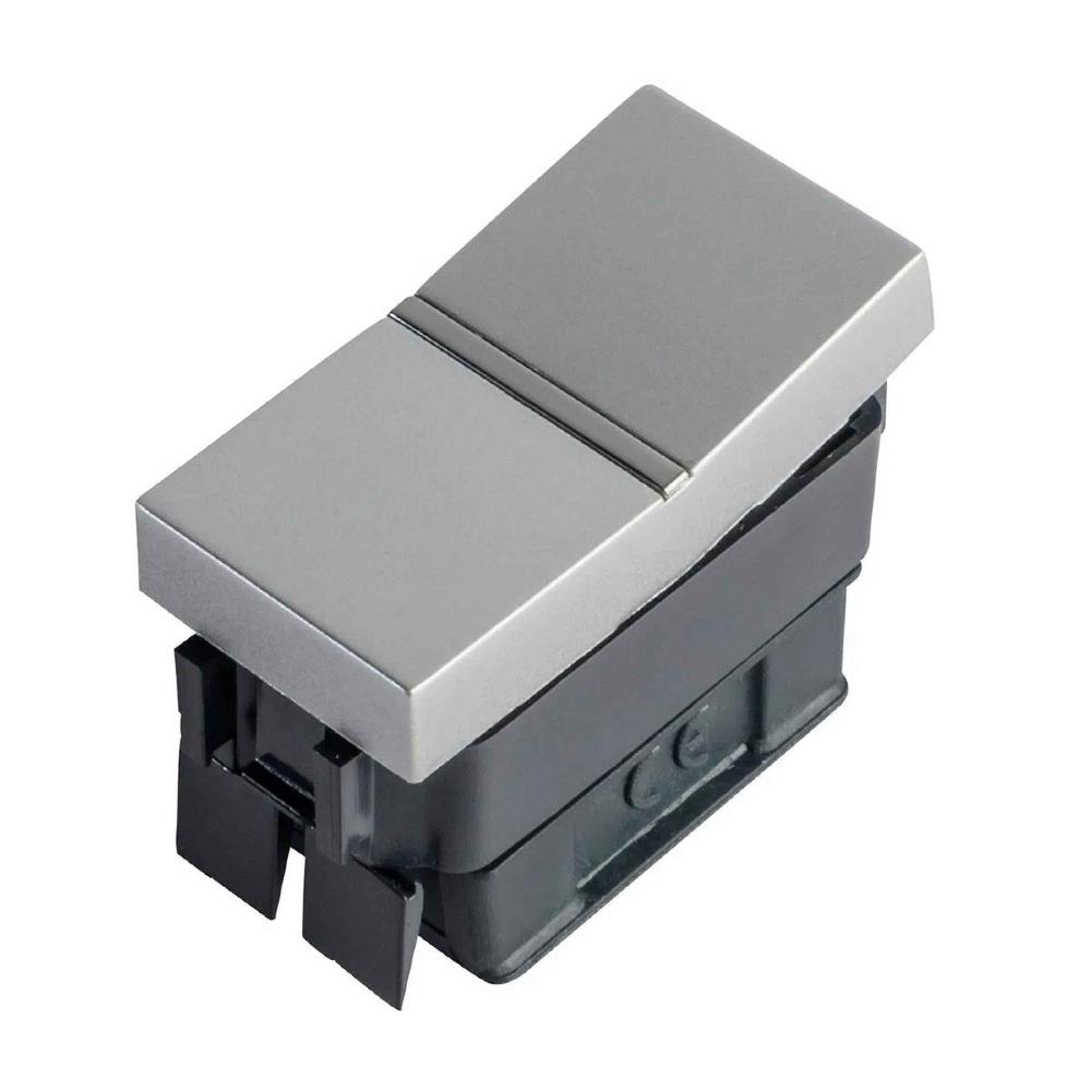 APAGADOR DE ESCALERA ESTEVEZ ZENIT 1 MÓDULO PLATA