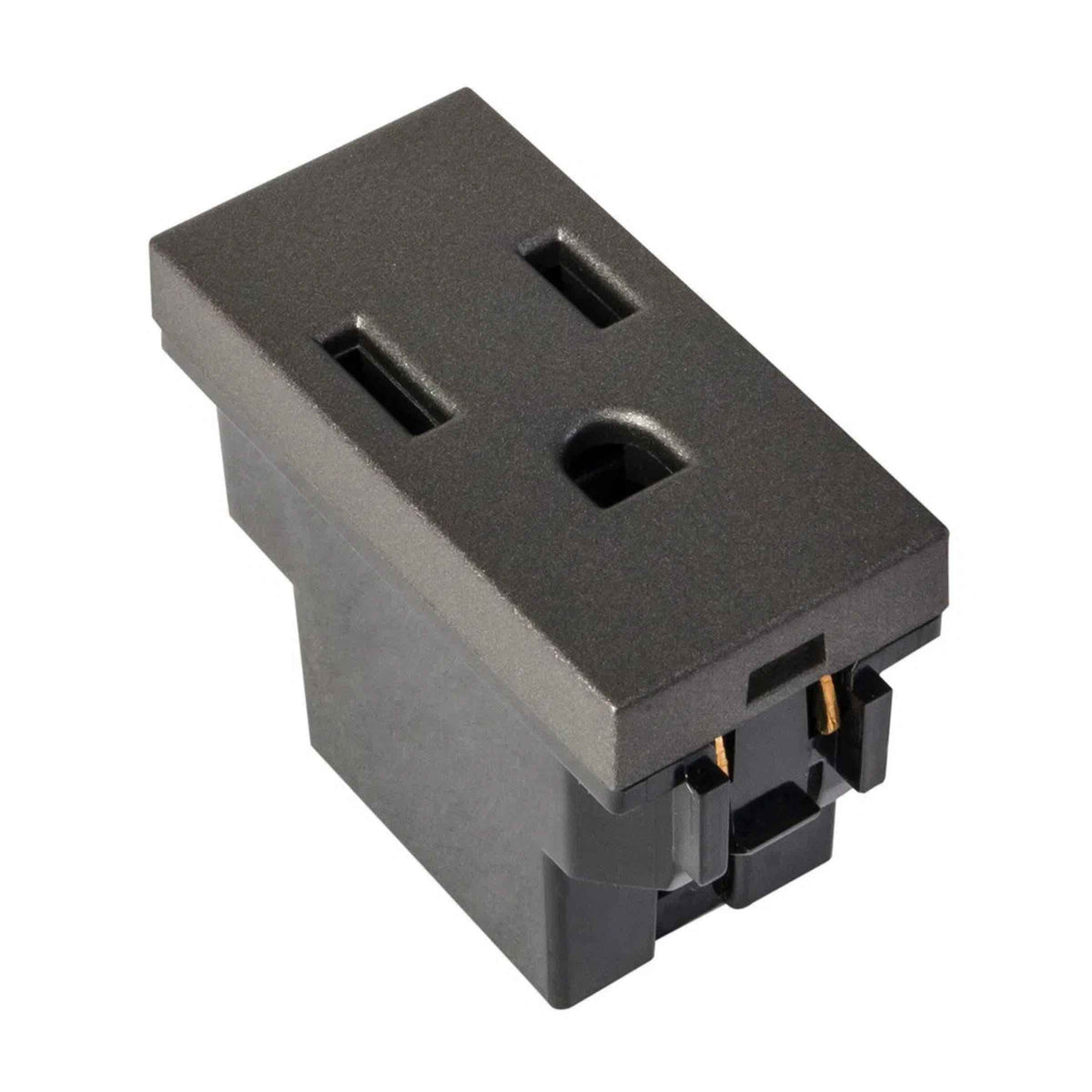 CONTACTO ESTEVEZ ZENIT 2 POLOS CON TIERRA 1 MÓDULO ANTRACITA