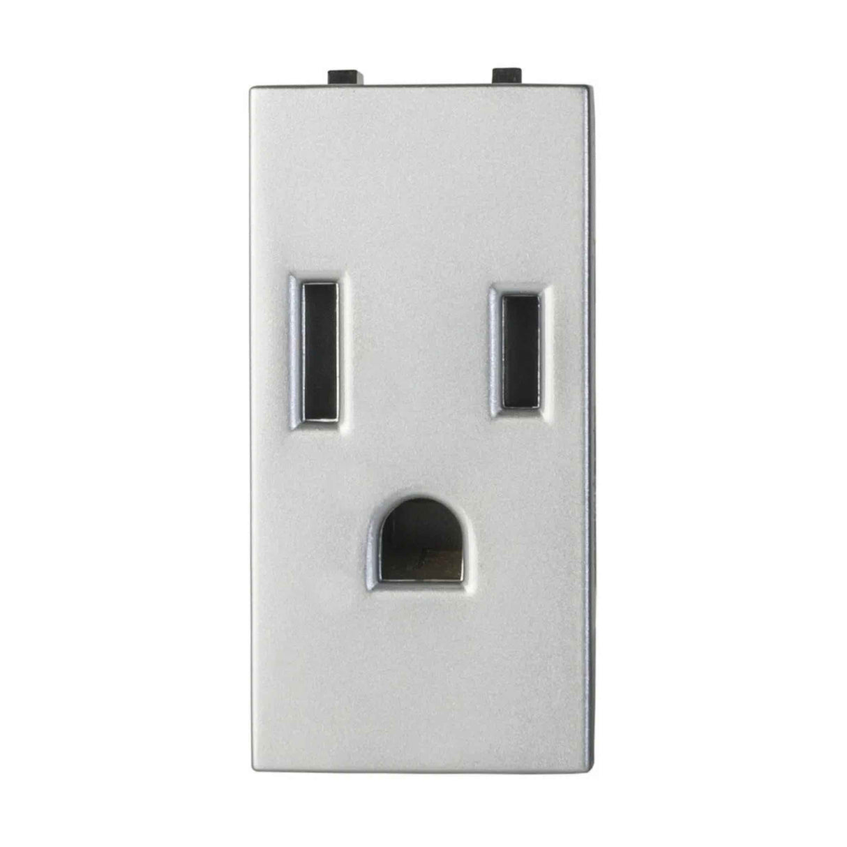 CONTACTO ESTEVEZ ZENIT 2 POLOS CON TIERRA 1 MÓDULO PLATA