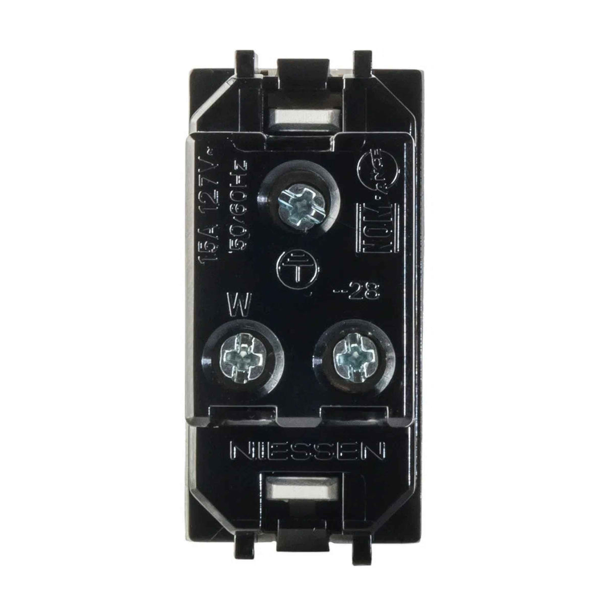 CONTACTO ESTEVEZ ZENIT 2 POLOS CON TIERRA 1 MÓDULO PLATA