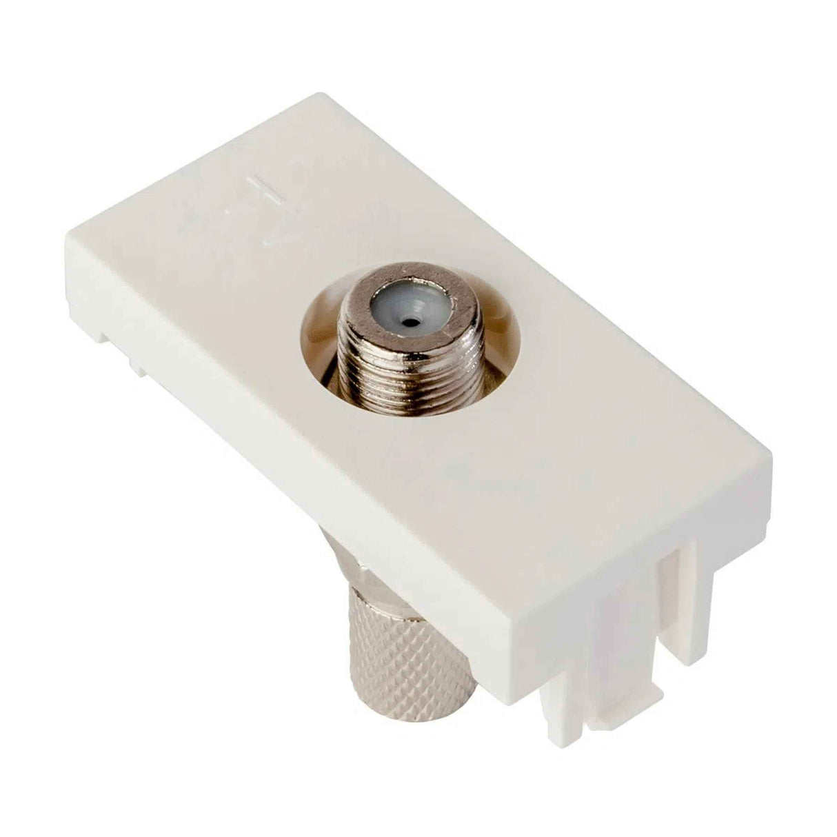 TOMA COAXIAL DE TV ESTEVEZ ZENIT 1 MÓDULO BLANCO