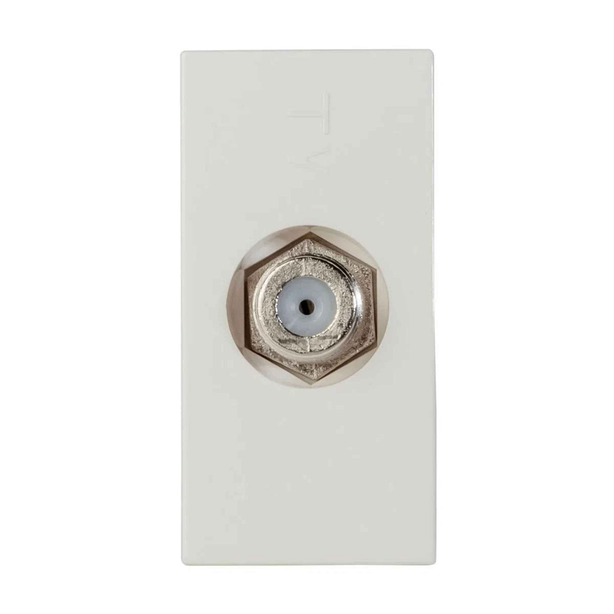 TOMA COAXIAL DE TV ESTEVEZ ZENIT 1 MÓDULO BLANCO