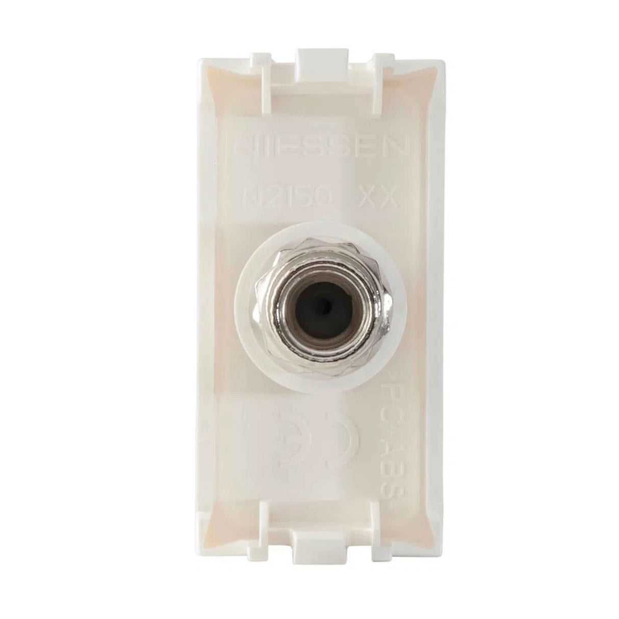 TOMA COAXIAL DE TV ESTEVEZ ZENIT 1 MÓDULO BLANCO