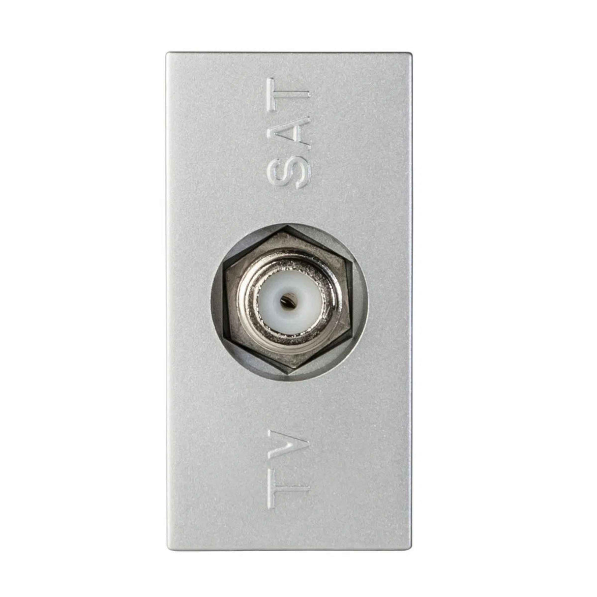 TOMA COAXIAL DE TV ESTEVEZ ZENIT 1 MÓDULO PLATA