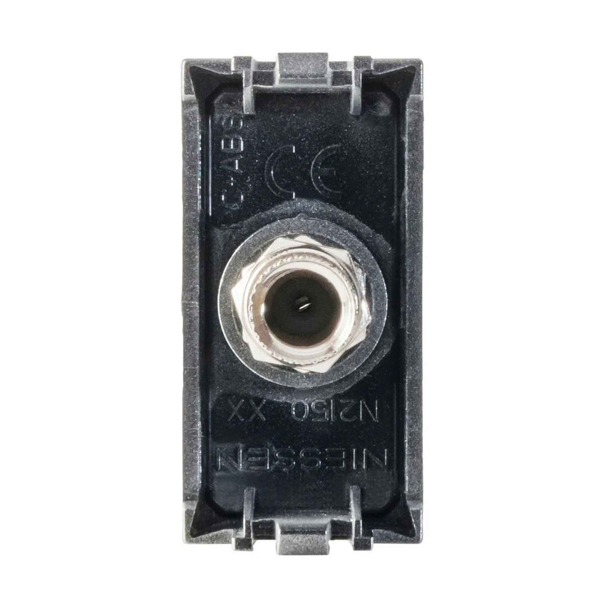 TOMA COAXIAL DE TV ESTEVEZ ZENIT 1 MÓDULO PLATA