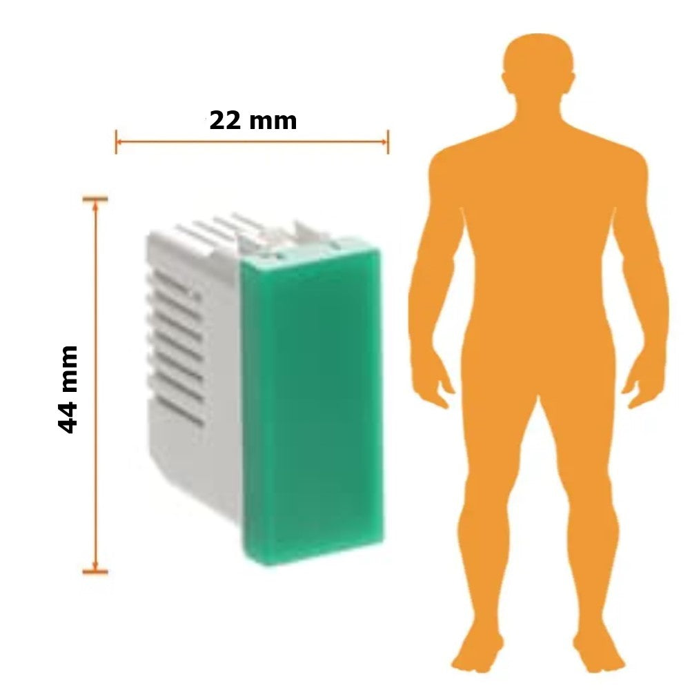 PILOTO SEÑALIZADOR LED VERDE 1 MODULO NIESSEN ZENIT