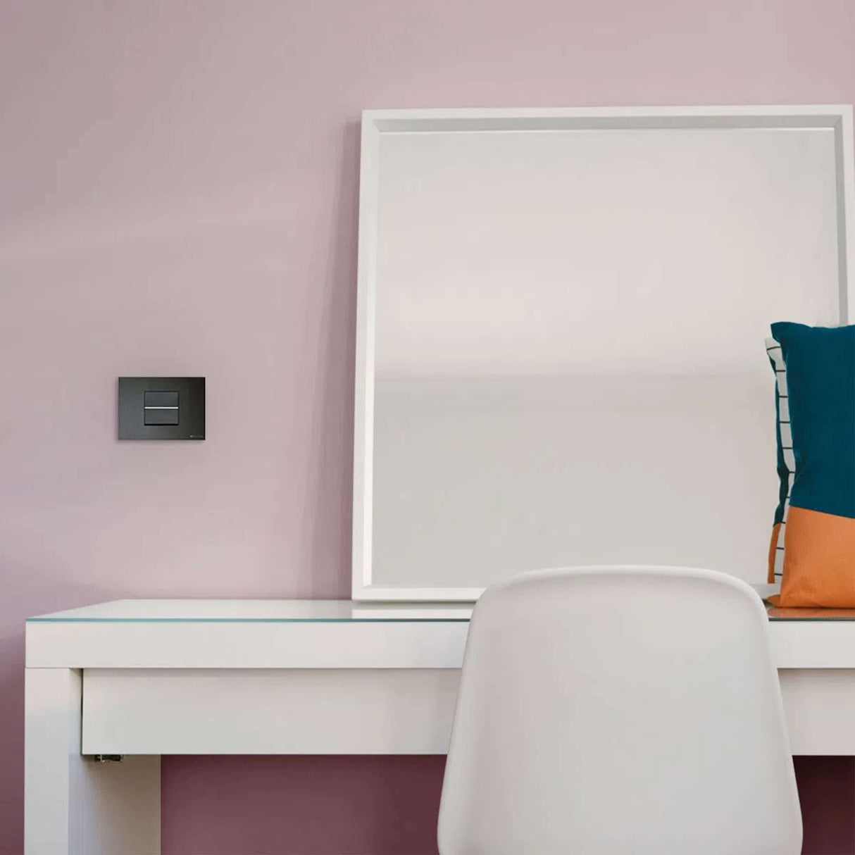 APAGADOR SENCILLO ESTEVEZ ZENIT 2 MÓDULOS ANTRACITA