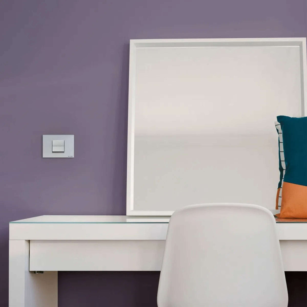 APAGADOR ESCALERA ESTEVEZ ZENIT 2 MÓDULOS PLATA