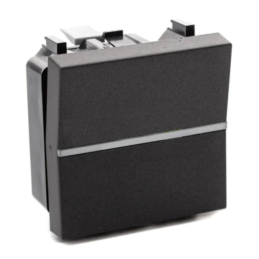 APAGADOR DE ESCALERA ESTEVEZ ZENIT 2 MÓDULOS ANTRACITA