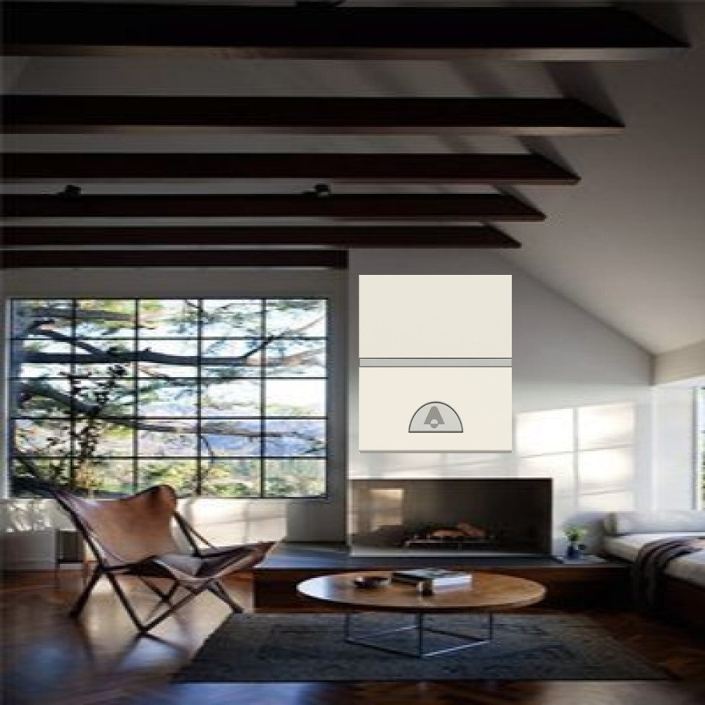 BOTON TIMBRE CAMPANA DE 2 MOD. BLANCO MCA ESTEVEZ