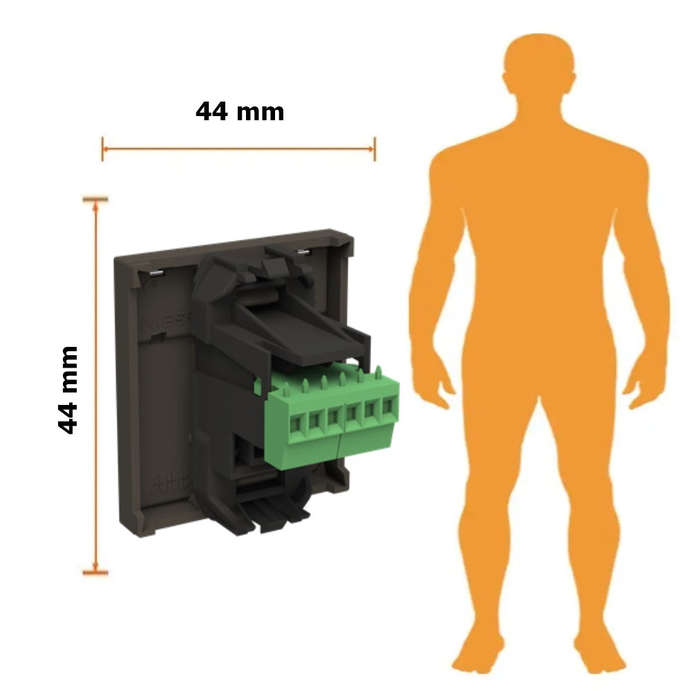 TOMA TELEFÓNICA ESTEVEZ ZENIT 2 MÓDULOS DE 6 HILOS RJ11 ANTRACITA