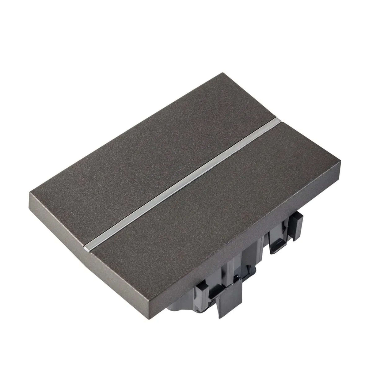 APAGADOR SENCILLO ESTEVEZ ZENIT 3 MÓDULOS ANTRACITA