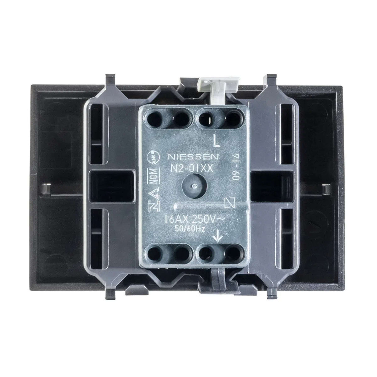 APAGADOR SENCILLO ESTEVEZ ZENIT 3 MÓDULOS ANTRACITA