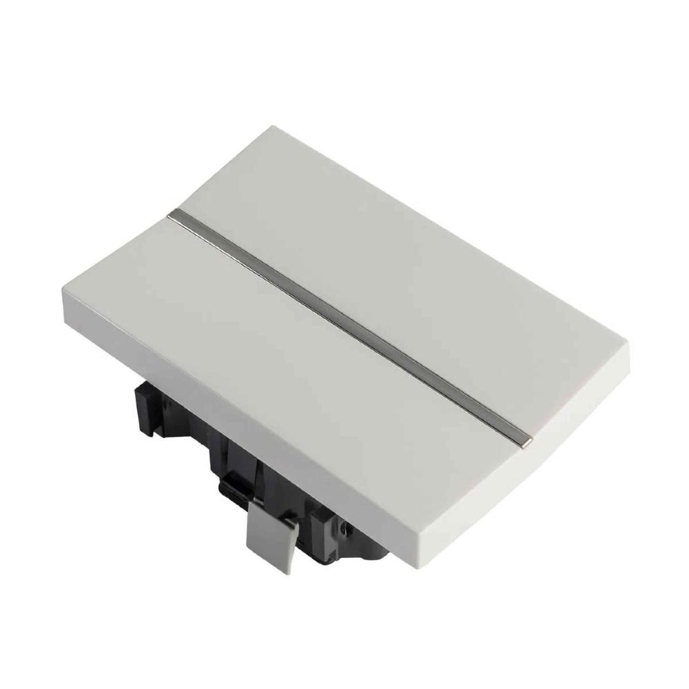 APAGADOR SENCILLO ESTEVEZ ZENIT 3 MÓDULOS BLANCO