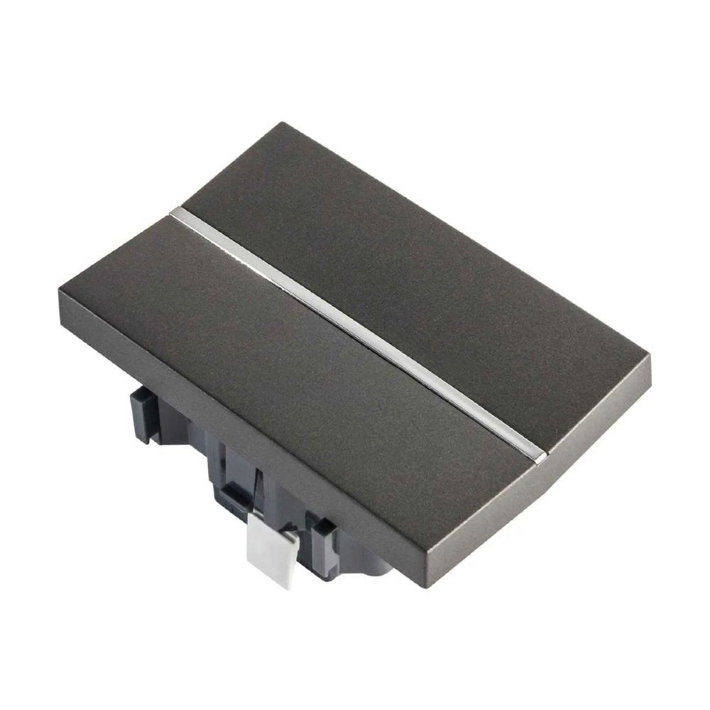 APAGADOR DE ESCALERA ESTEVEZ ZENIT 3 MÓDULOS ANTRACITA