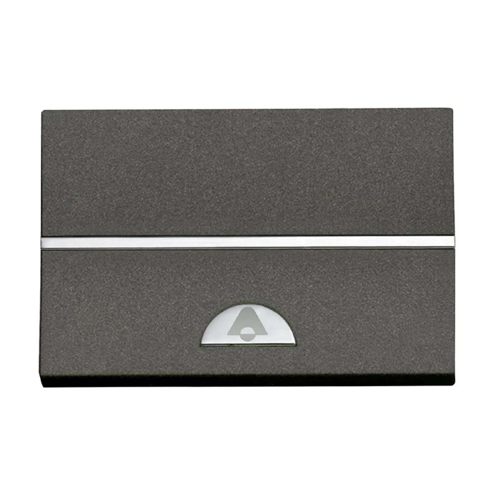 BOTÓN PARA TIMBRE ESTEVEZ ZENIT CAMPANA 3 MÓDULOS ANTRACITA