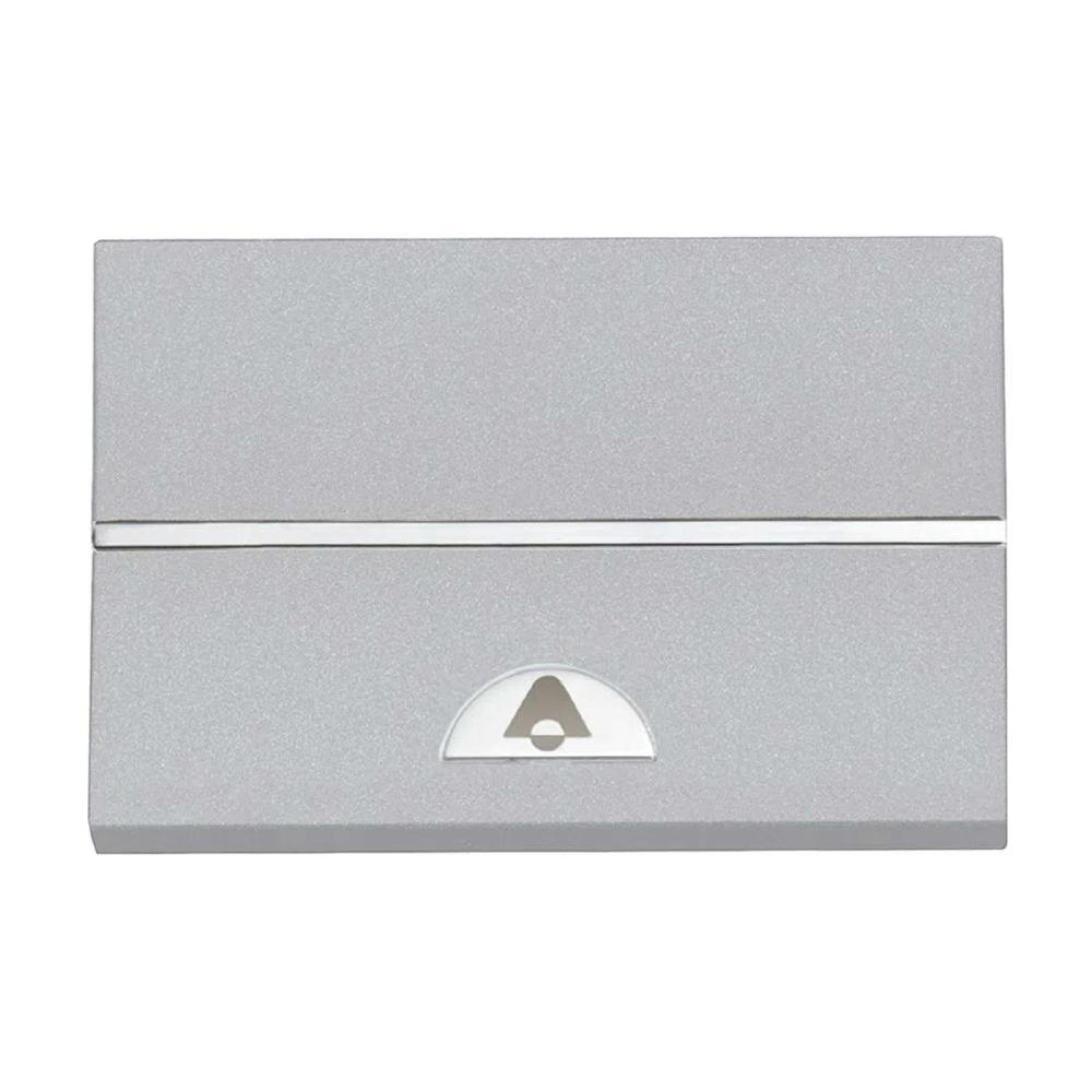 BOTÓN PARA TIMBRE ESTEVEZ ZENIT CAMPANA 3 MÓDULOS PLATA