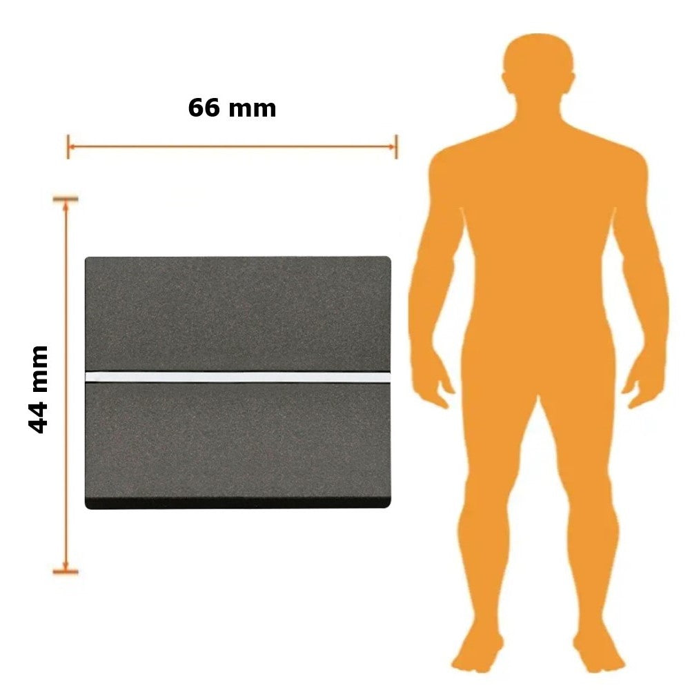 APAGADOR 4 VÍAS ESTEVEZ ZENIT 3 MÓDULOS ANTRACITA