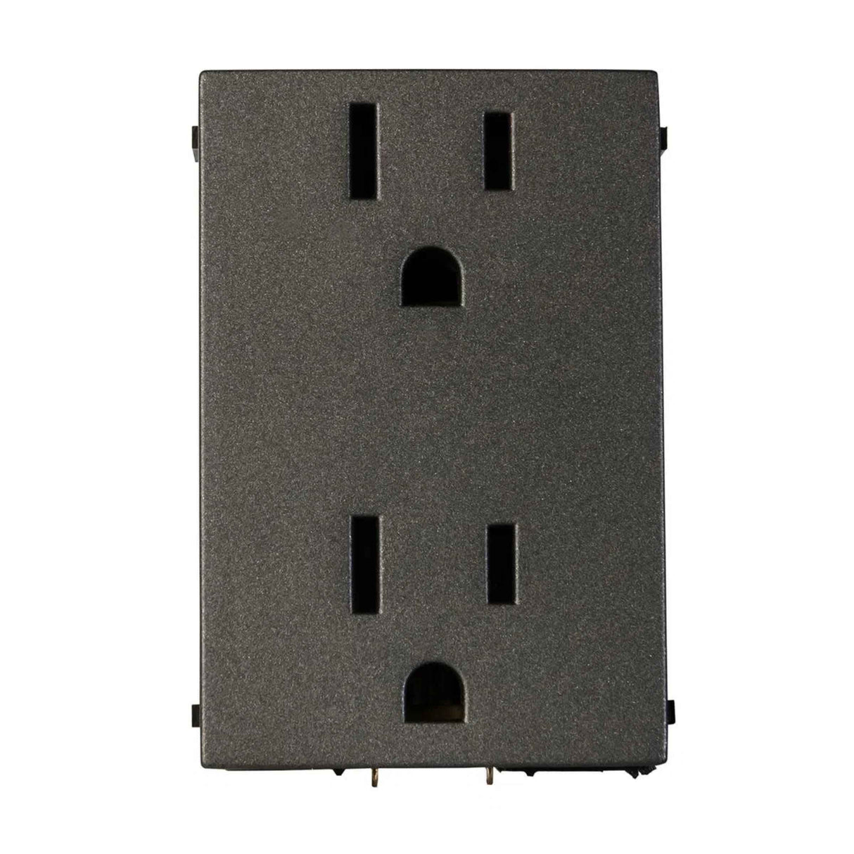 CONTACTO DÚPLEX ESTEVEZ ZENIT 2 POLOS CON TIERRA 3 MÓDULOS ANTRACITA