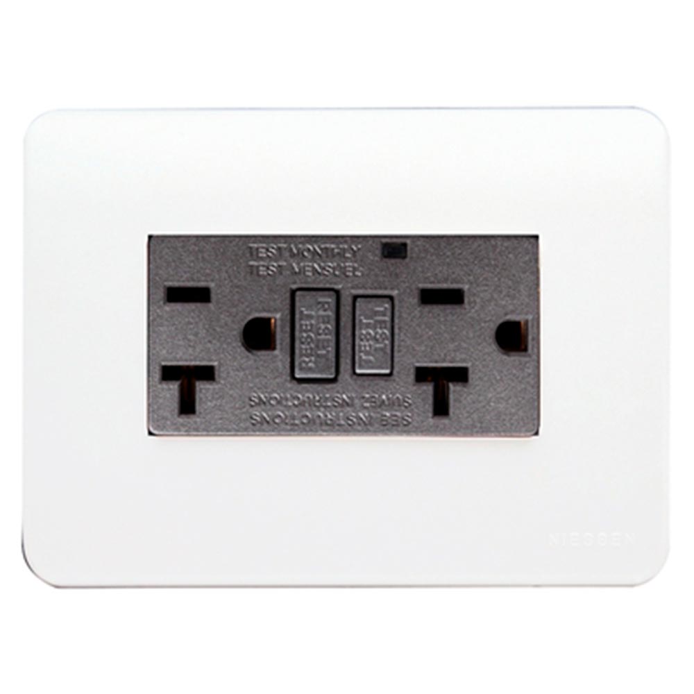 CONTACTO DUPLEX FALLA TIERRA (GCFI) CON PLACA ANTRACITA N2329-AN ZENIT NIESSEN